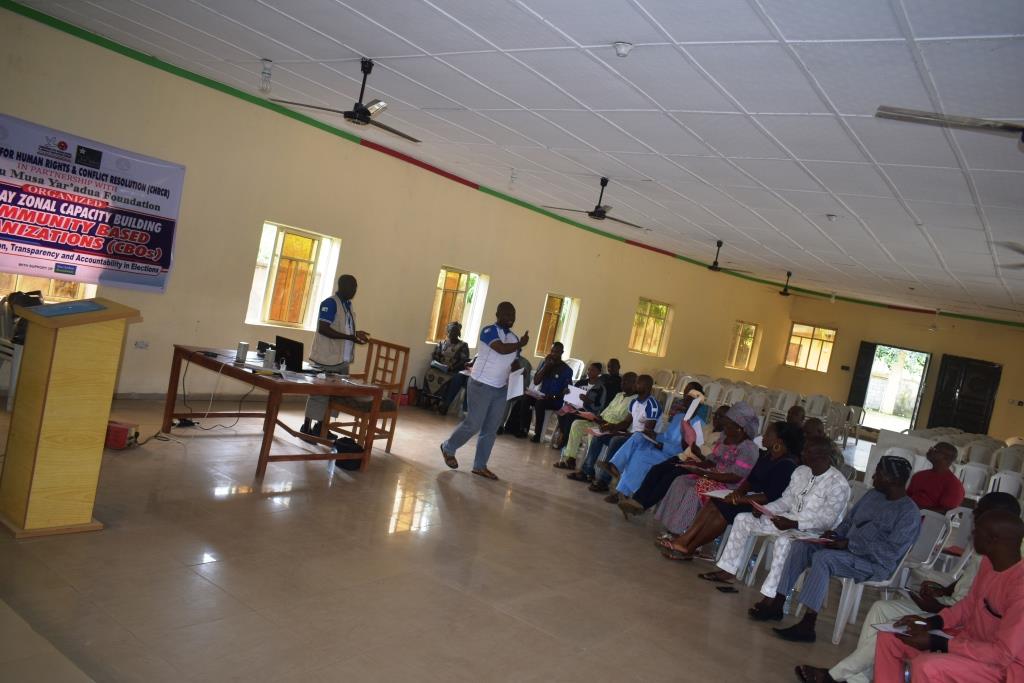 One Day Zonal Capacity Building for Community Based Organizations (CBOs) in Kabba/Bunu/Ijumu Federal Constituency